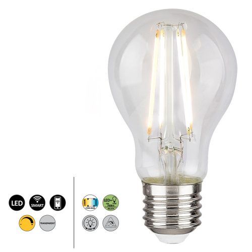 Rábalux Okos 6W 2700K 700Lumen Normál izzó forma E27 filament LED fényforrás