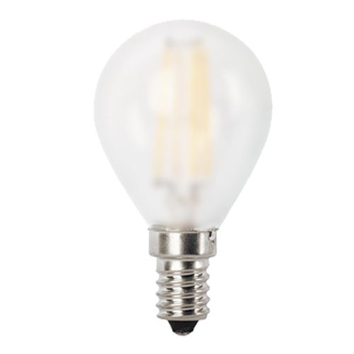 Rábalux 4W 2700K 350Lumen Kisgömb izzó forma E14 filament LED fényforrás