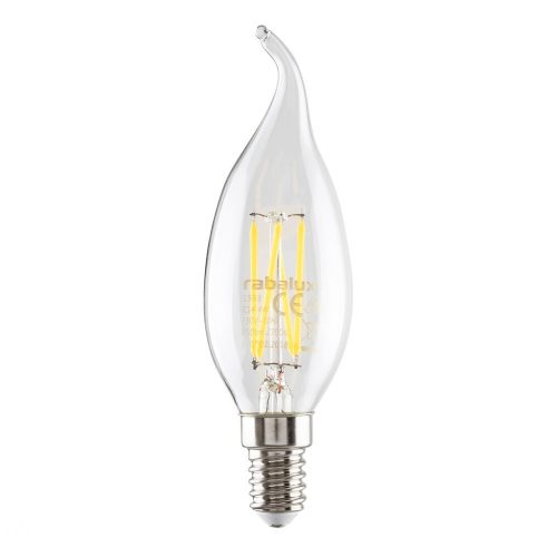 Rábalux 4,2W 2700K 470Lumen Láng forma E14 filament LED fényforrás