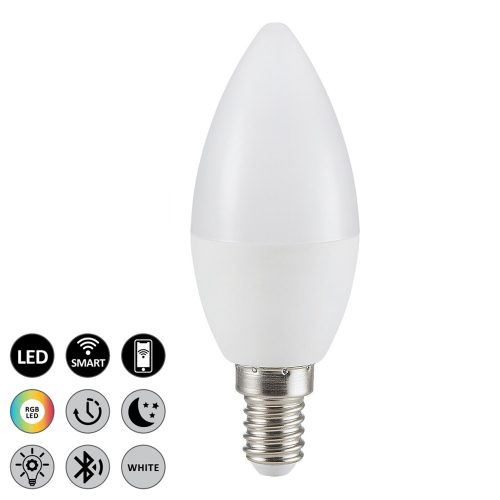 Rábalux Okos 5W 2700K 450Lumen Gyertya izzó forma E14 LED fényforrás