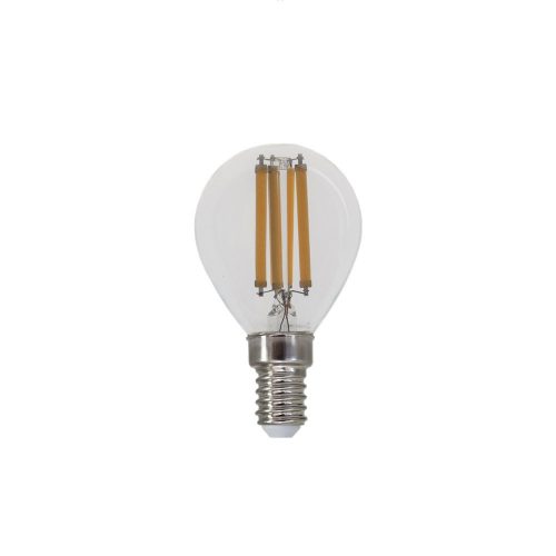 Rábalux 6W 4000K 850Lumen Kisgömb izzó forma E14 filament LED fényforrás