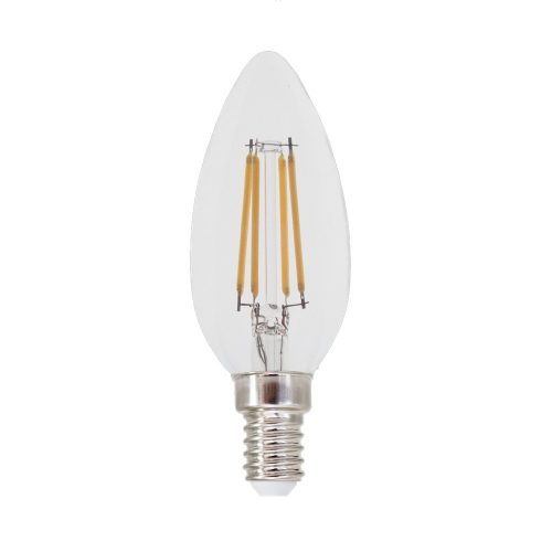 Rábalux 4W 4000K 500Lumen Gyertya izzó forma E14 filament LED fényforrás