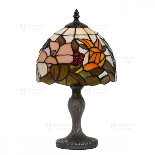 TIF-1129 Tiffany asztali lámpa, búra átmérő 20cm