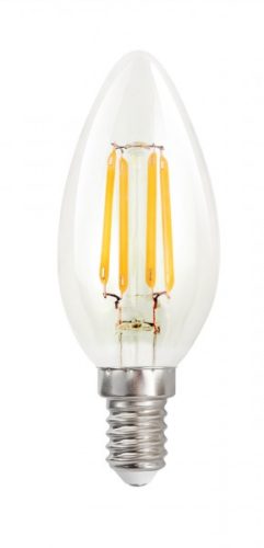 UltraTech 4W 4000K 470Lumen E14 gyertya forma Filament LED fényforrás